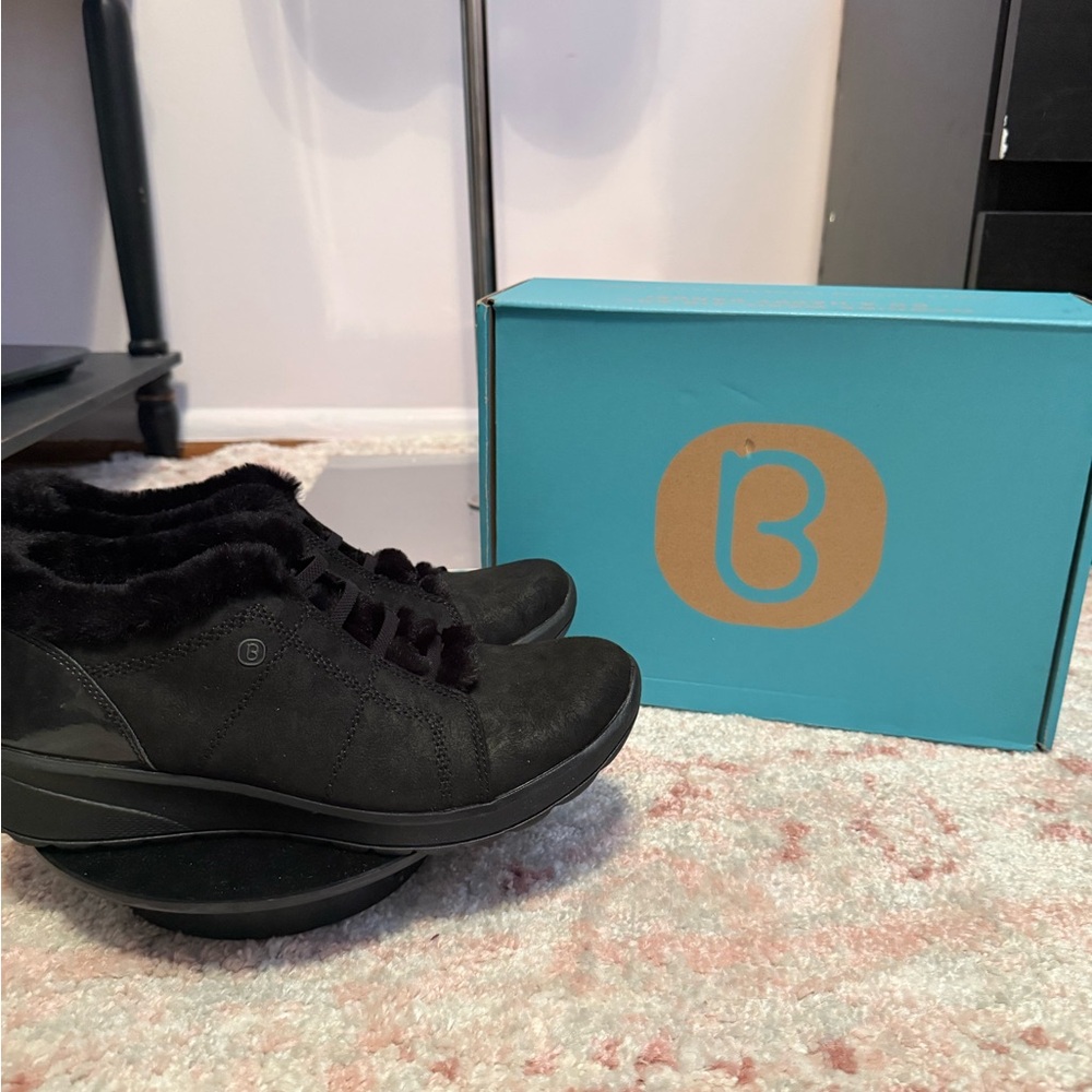Bzees Black Women's Slip-On Sneakers